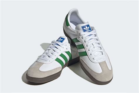 adidas samba grren|Adidas Samba green stripes.